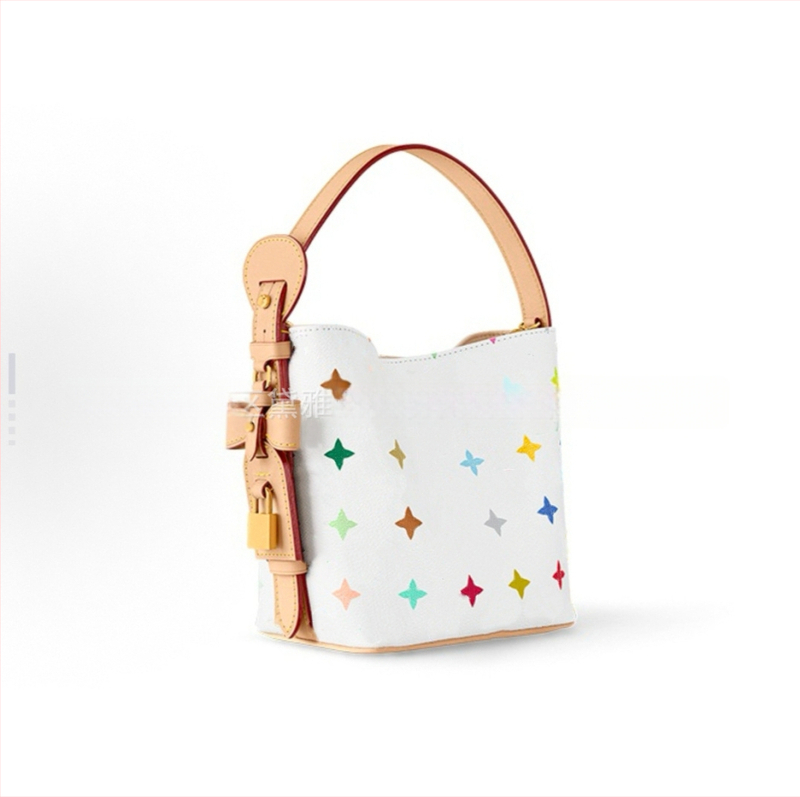 Чанта Tote от PVC, кръгла форма, затваряне с покрит капак, ламинирана вътрешна преграда с цип