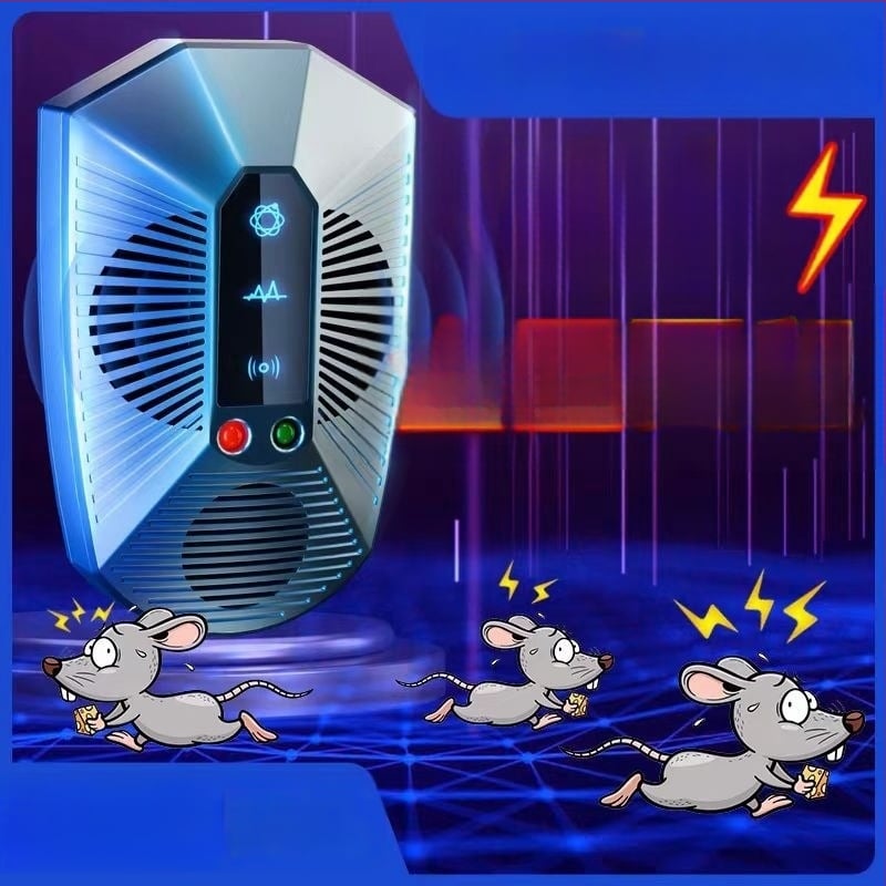 Otthoni ultrahangos patkányriasztó készülék, magas teljesítményű elektronikus kártevőriasztó, modell 818ML, 220V