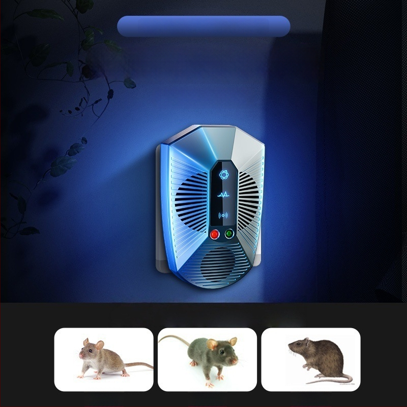 Otthoni ultrahangos patkányriasztó készülék, magas teljesítményű elektronikus kártevőriasztó, modell 818ML, 220V