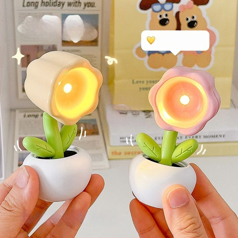 Креативна мини цветна нощна лампа – LED настолен декоративен осветител за спалня; Марка Liberal arts; Източник на светлина: LEDs; Материал: Other; Произход: Other; Тип на абажур: Other