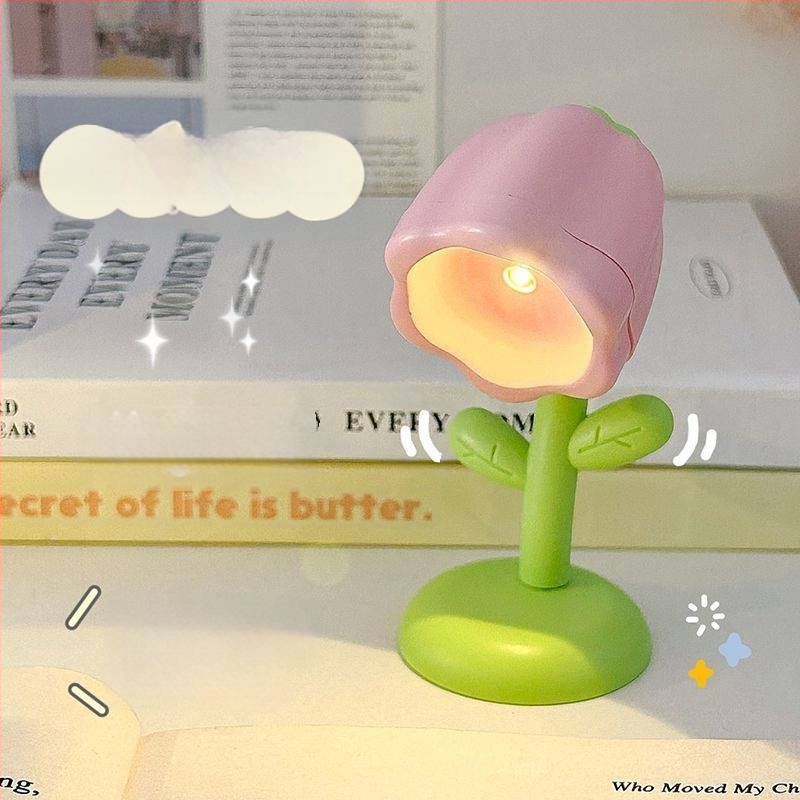 Креативна мини цветна нощна лампа – LED настолен декоративен осветител за спалня; Марка Liberal arts; Източник на светлина: LEDs; Материал: Other; Произход: Other; Тип на абажур: Other