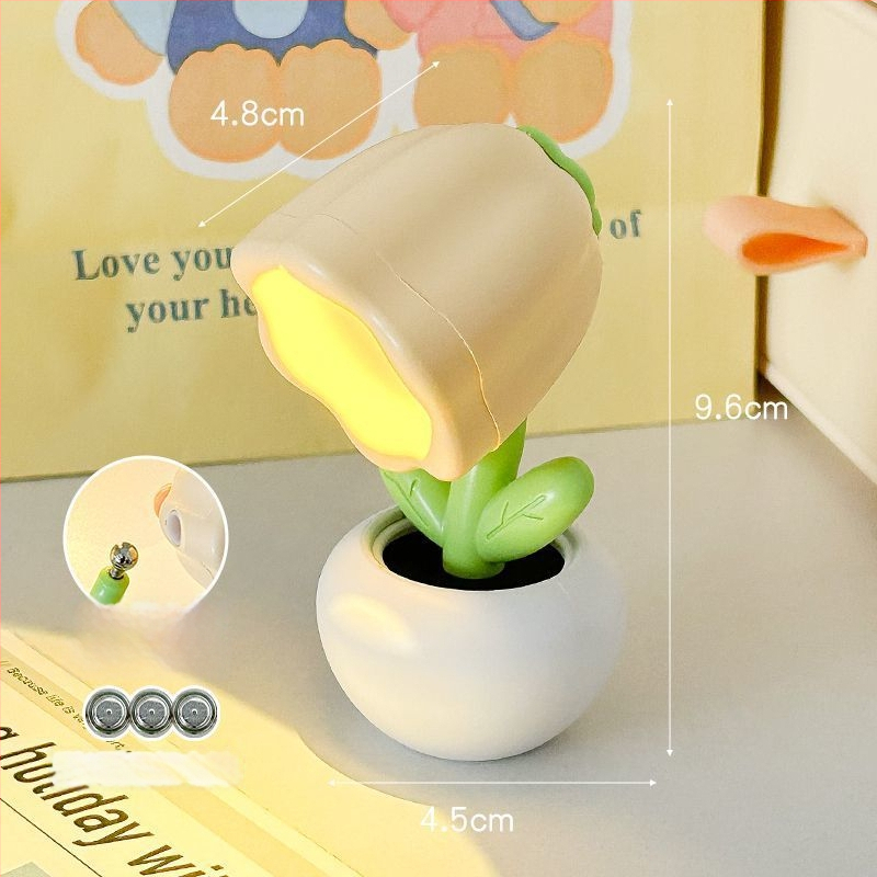 Креативна мини цветна нощна лампа – LED настолен декоративен осветител за спалня; Марка Liberal arts; Източник на светлина: LEDs; Материал: Other; Произход: Other; Тип на абажур: Other