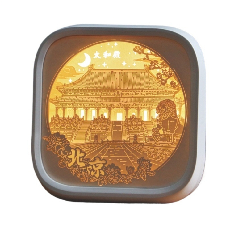 Νυχτερινό φως με χαρτοκοπτική Liuguang από το Πεκίνο – αναμνηστικό διακοσμητικό, μεταξωτό λουλούδι, μοντέλο 985, χωρίς παραμετροποίηση