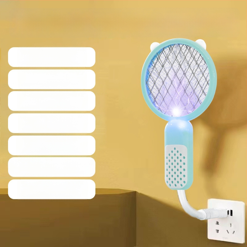 Kettő az egyben elektromos szúnyogirtó – újratölthető, UV lila fény csapda, akkumulátor akár 800 mAh, üzemidő 12–24 óra