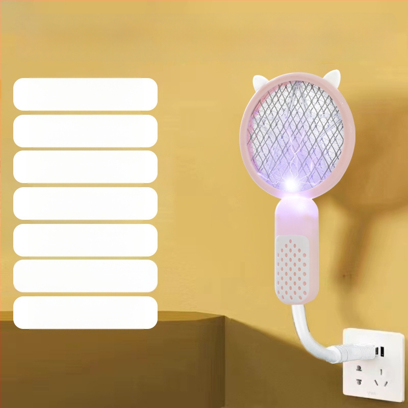 Kettő az egyben elektromos szúnyogirtó – újratölthető, UV lila fény csapda, akkumulátor akár 800 mAh, üzemidő 12–24 óra