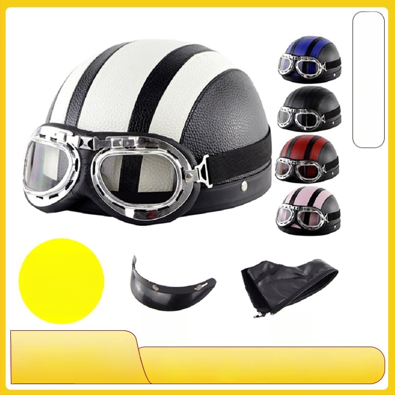 Casca Cyclegear pentru ciclism, tip half-shell, protecție împotriva vântului și razelor UV, model cu dungi, material PU skin + carcasă PP, unisex, adult, logo imprimat