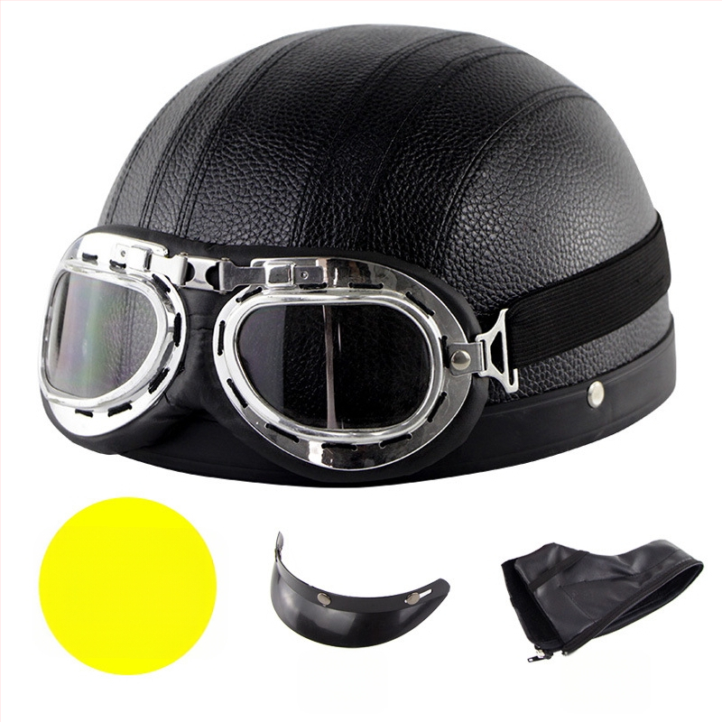 Casca Cyclegear pentru ciclism, tip half-shell, protecție împotriva vântului și razelor UV, model cu dungi, material PU skin + carcasă PP, unisex, adult, logo imprimat