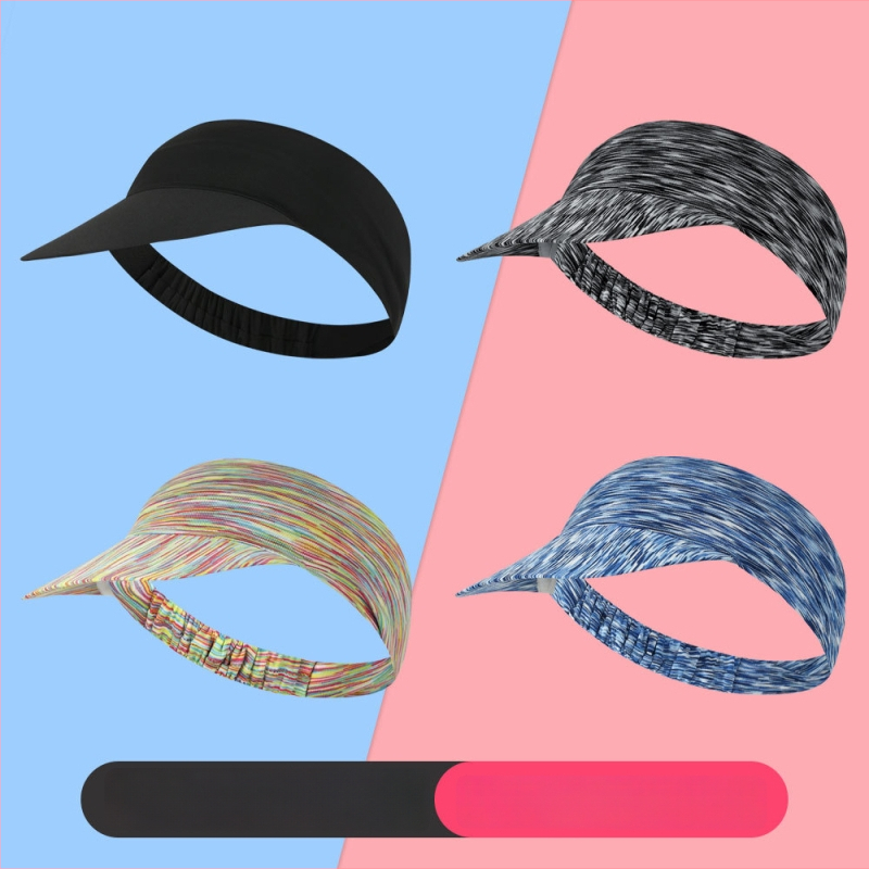 Спортна шапка за бягане на открито — бързосъхнеща, слънцезащита, дишаща полиестерна материя, унисекс, къса козирка