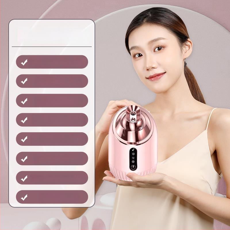 Mājas sejas hidratācijas ierīce ar nano smidzināšanu, karsts un auksts smidzinājums, 1. ātrums, migas laiks 61–120 s, bez akumulatora