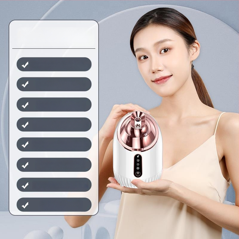 Mājas sejas hidratācijas ierīce ar nano smidzināšanu, karsts un auksts smidzinājums, 1. ātrums, migas laiks 61–120 s, bez akumulatora