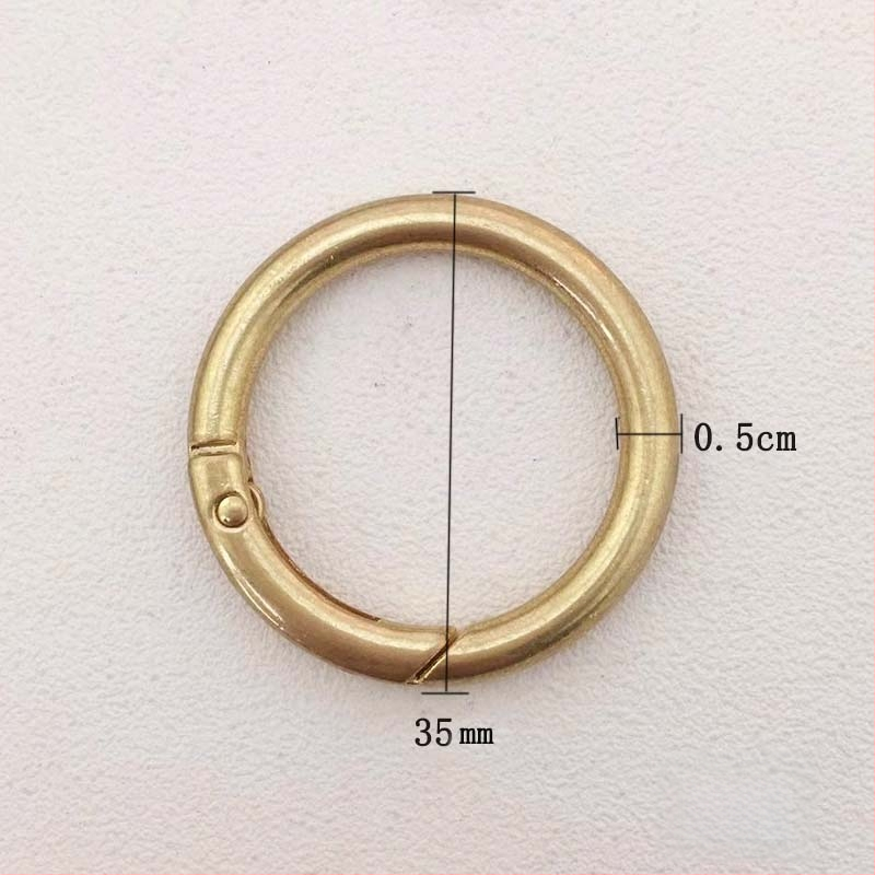 Σετ εξαρτημάτων μετατροπής για Messenger τσάντα: δαχτυλίδι, ανοιχτό δαχτυλίδι, ελατήριος δαχτυλίδι, μεταλλικό κούμπωμα για τσάντα ώμου