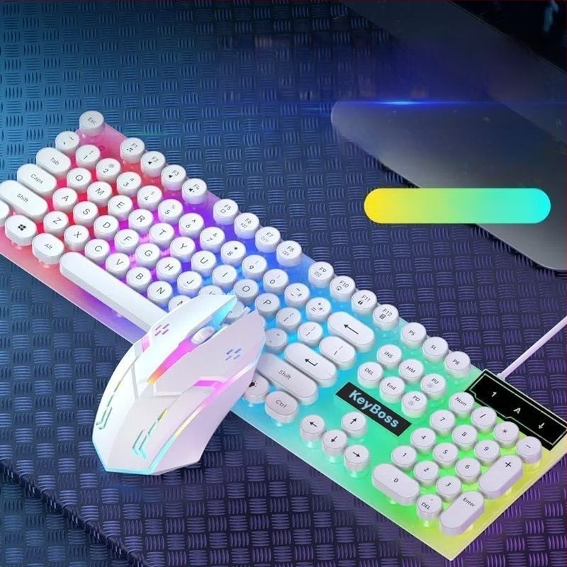 Комплект клавиатура и мишка, проводен, с цифрова клавиатура, без подсветка