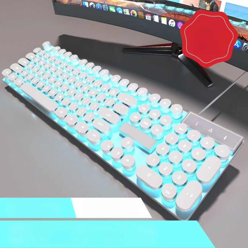 Комплект клавиатура и мишка, проводен, с цифрова клавиатура, без подсветка