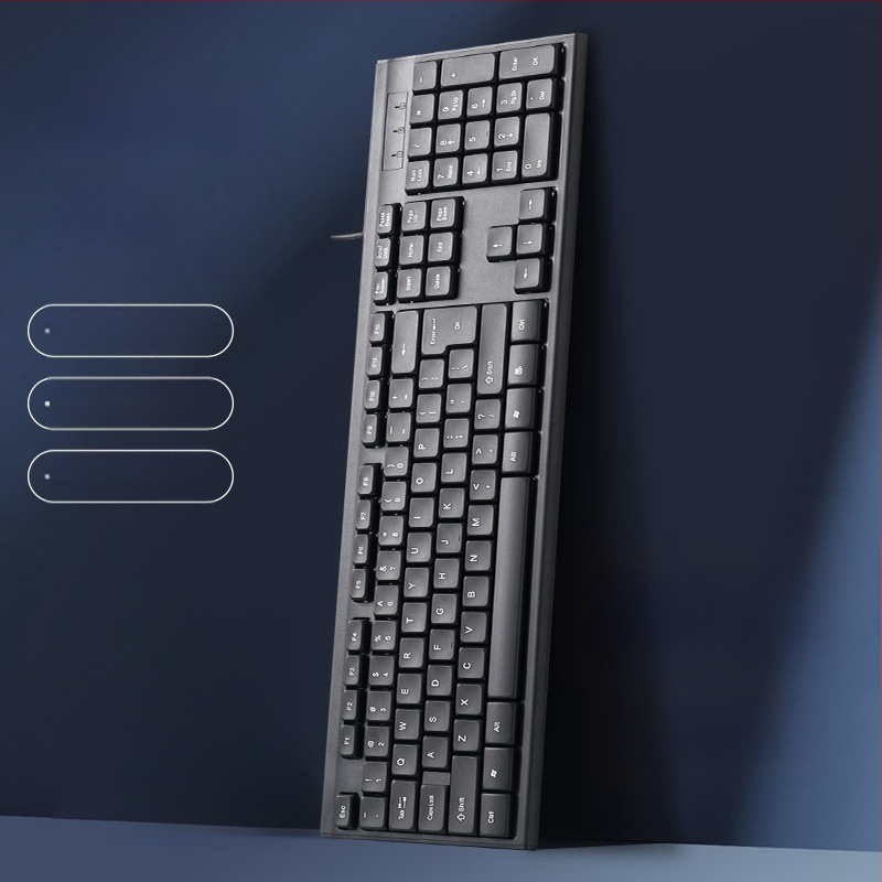 Жичен комплект клавиатура и мишка — механична клавиатура, USB интерфейс, без подсветка, без подложка за китката, не е водоустойчив