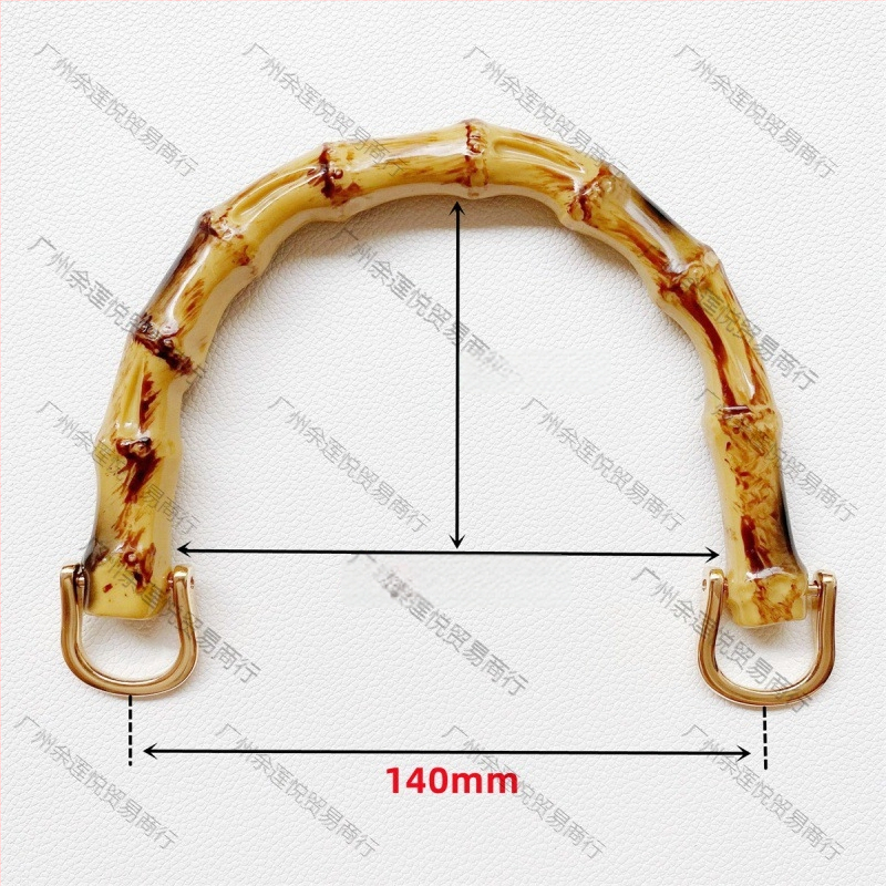 Πλεκτή λαβή για τσάντα από πλαστικό με εμφάνιση μπαμπού, κατάλληλη για DIY