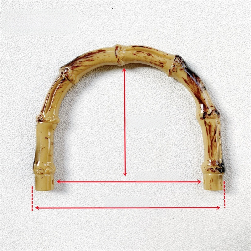 Πλεκτή λαβή για τσάντα από πλαστικό με εμφάνιση μπαμπού, κατάλληλη για DIY