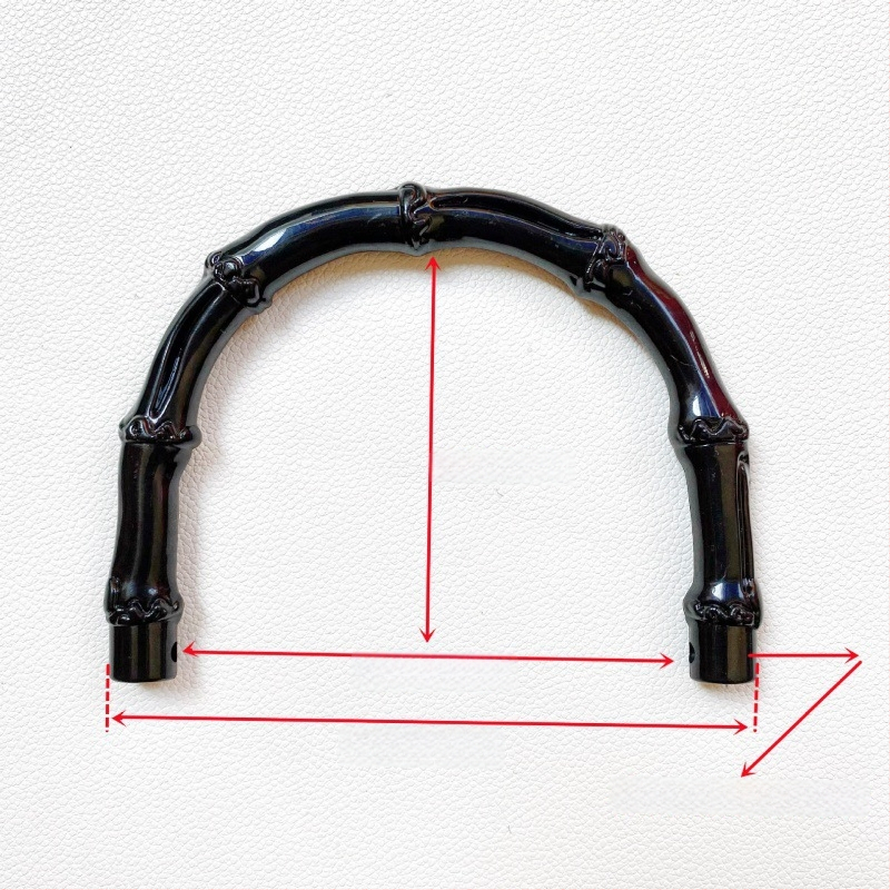 Πλεκτή λαβή για τσάντα από πλαστικό με εμφάνιση μπαμπού, κατάλληλη για DIY