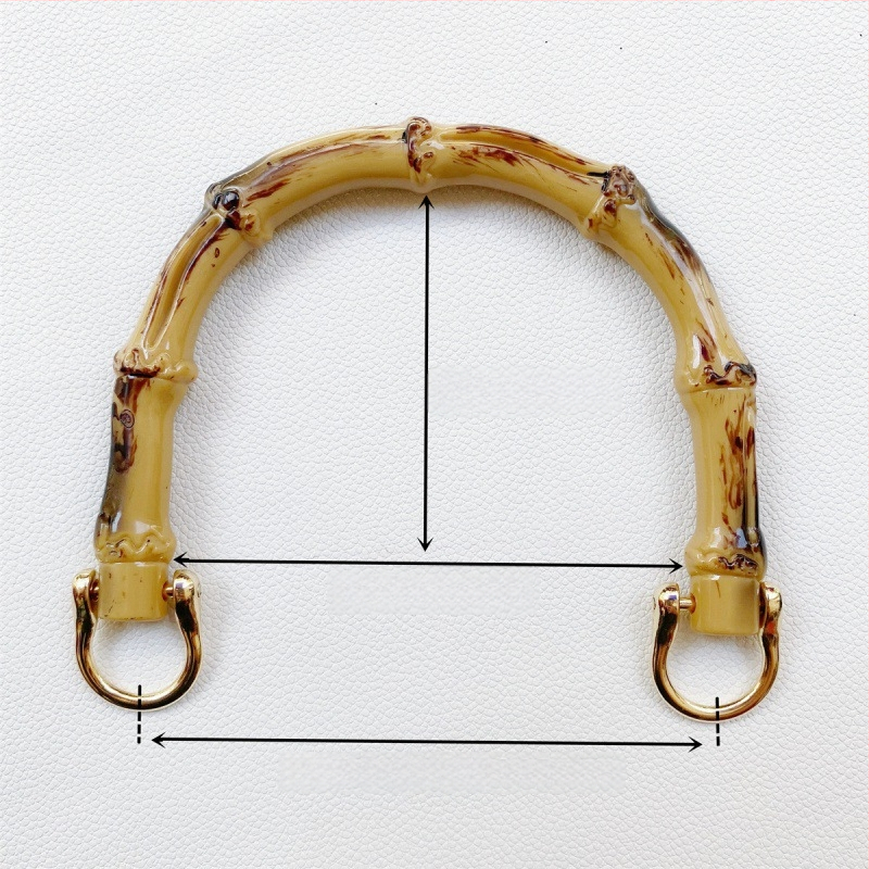 Πλεκτή λαβή για τσάντα από πλαστικό με εμφάνιση μπαμπού, κατάλληλη για DIY