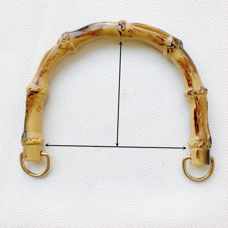 Πλεκτή λαβή για τσάντα από πλαστικό με εμφάνιση μπαμπού, κατάλληλη για DIY