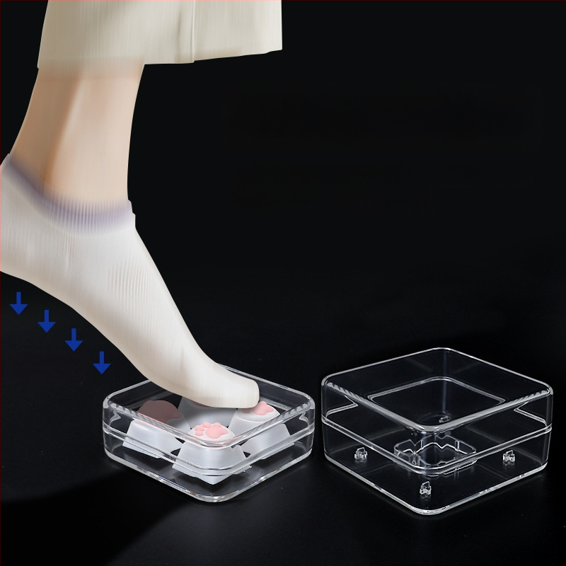 Тестер за клавишни превключватели на клавиатура с прозрачен PC материал, механичен вал със зелена ос, 4+ поддържани устройства и персонализирана кутия за клавишни капачки