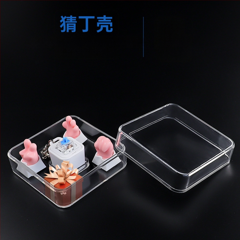 Тестер за клавишни превключватели на клавиатура с прозрачен PC материал, механичен вал със зелена ос, 4+ поддържани устройства и персонализирана кутия за клавишни капачки