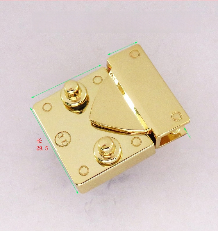 Shrimp button μεταλλικός εξοπλισμός για τσάντες – κλειδαριά με στροφή, μακρύ δαχτυλίδι για ιμάντα, για δερμάτινες τσάντες