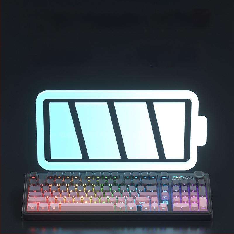Ak980 V2 механизмална клавиатура, 98 клавиша, три режима на свързване, 10000mAh батерия, свързва се с до 3 устройства