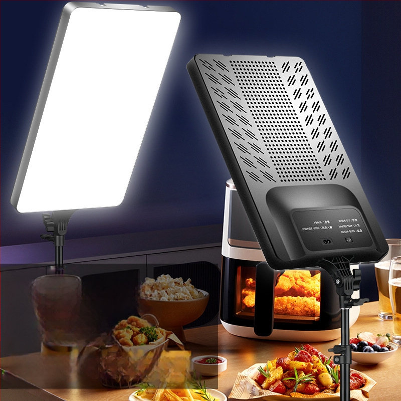 Lumină LED pentru streaming live RL-24, 80W, 220V, sursă LED, trei temperaturi de culoare