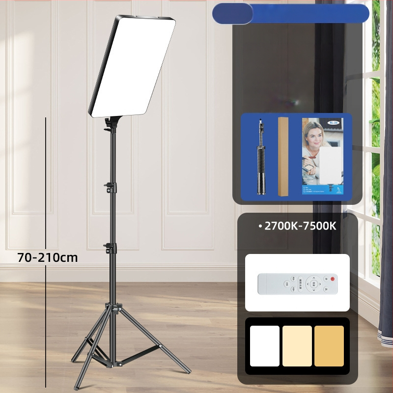 Lumină LED pentru streaming live RL-24, 80W, 220V, sursă LED, trei temperaturi de culoare