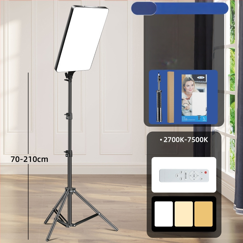 Lumină LED pentru streaming live RL-24, 80W, 220V, sursă LED, trei temperaturi de culoare