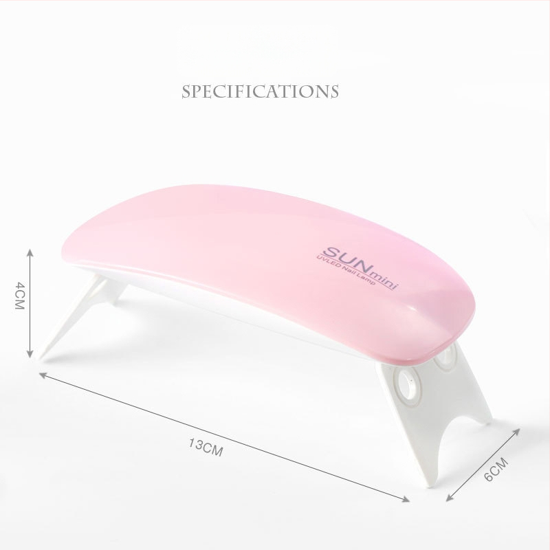 Nagų gelio džiovinimo lemputė, nešiojama, penkių dalių rinkinys