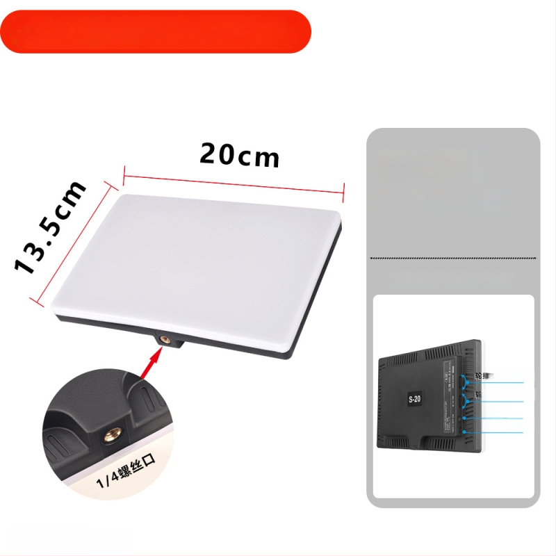 Lumină LED de umplere cu putere 10–50W, alimentare de 5V și trei temperaturi de culoare