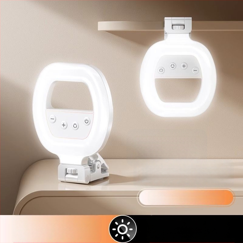 W66 Lampa LED inelar cu clips pentru fotografiere — iluminator portabil pentru selfie și streaming live, sub 10W, 110V