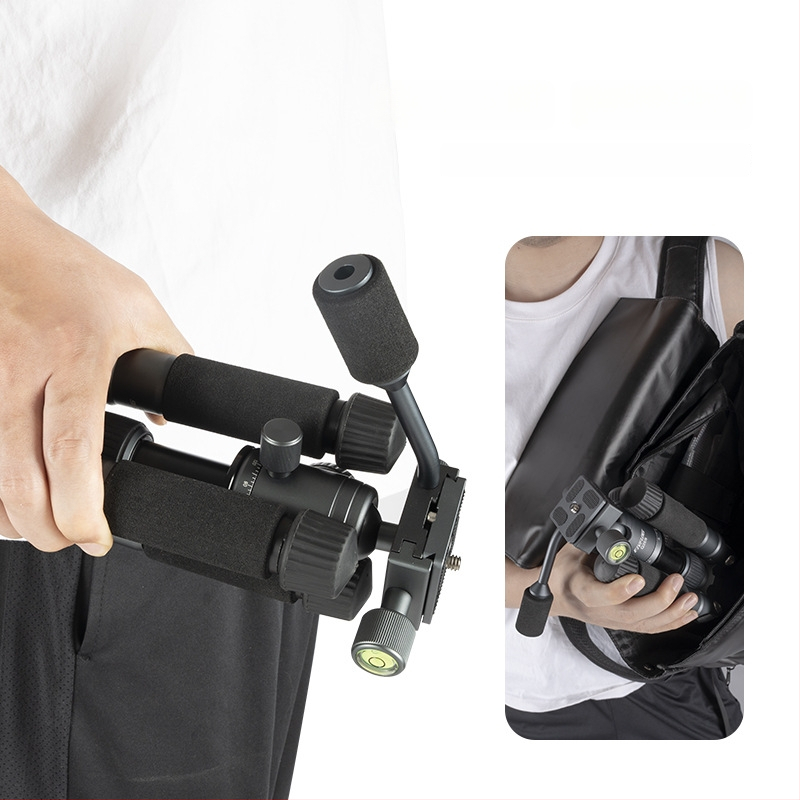 Aliuminio lydinio trikojis su kamuoline galva, 5 sekcijos, apkrova 2–5 kg, greito atleidimo plokštė