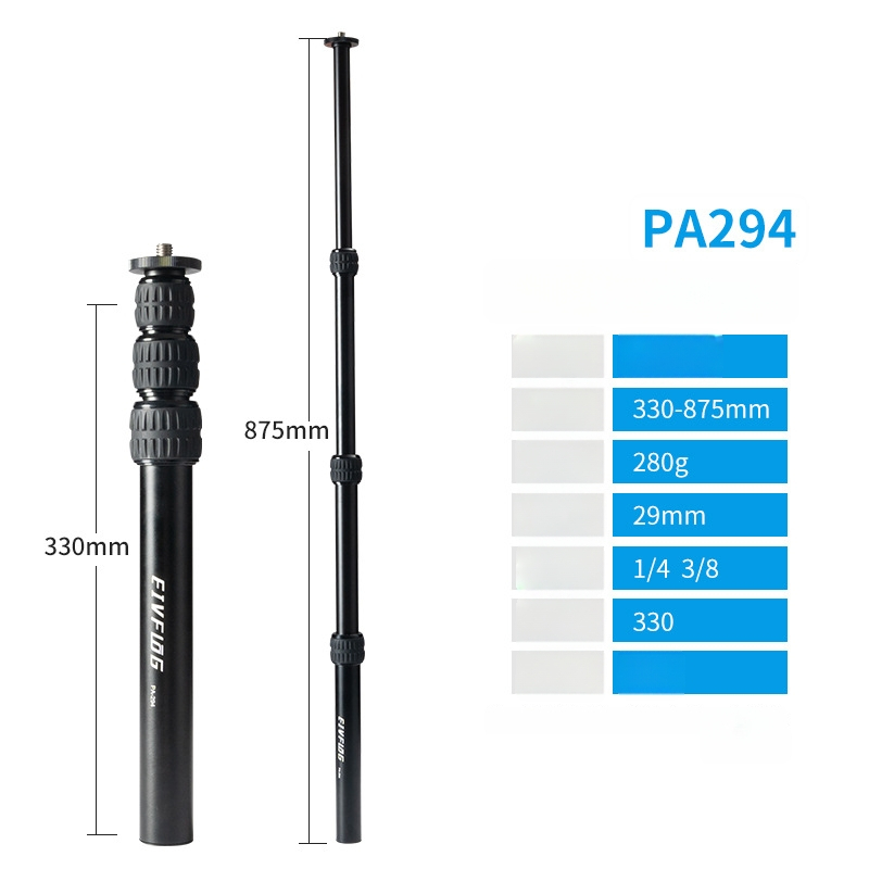 Aliuminio lydinio trikojis su kamuoline galva, 5 sekcijos, apkrova 2–5 kg, greito atleidimo plokštė