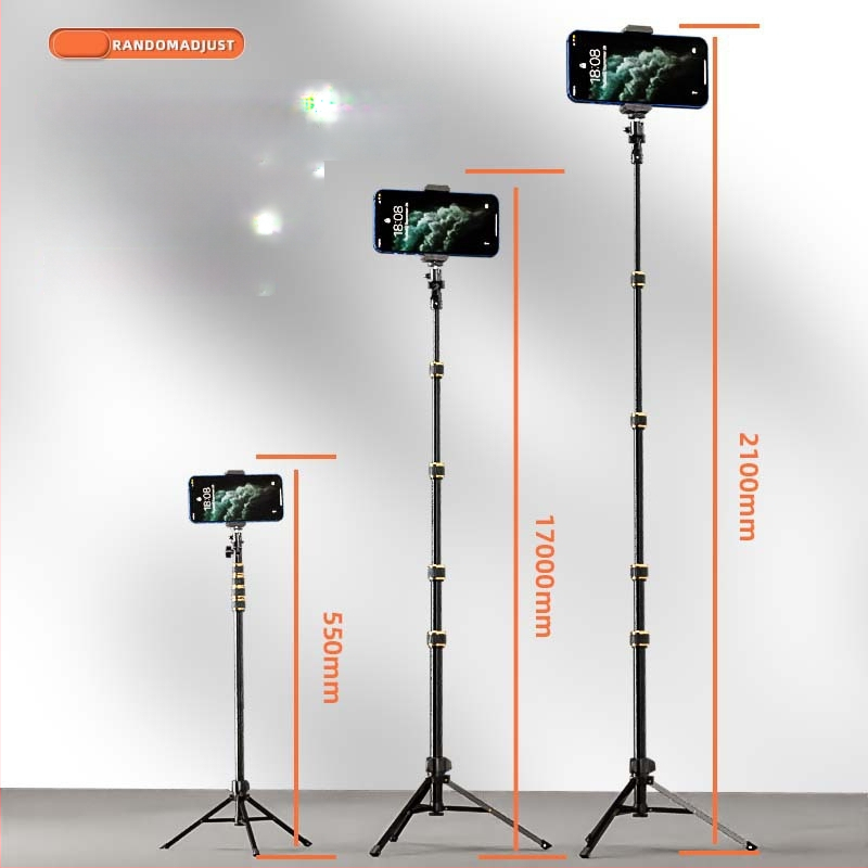 Junrun trikojis mobiliajam telefonui ir planšetinei, aliuminio lydinys, 5 sekcijų, 3D gimble PTZ, apkrova 2-5 kg