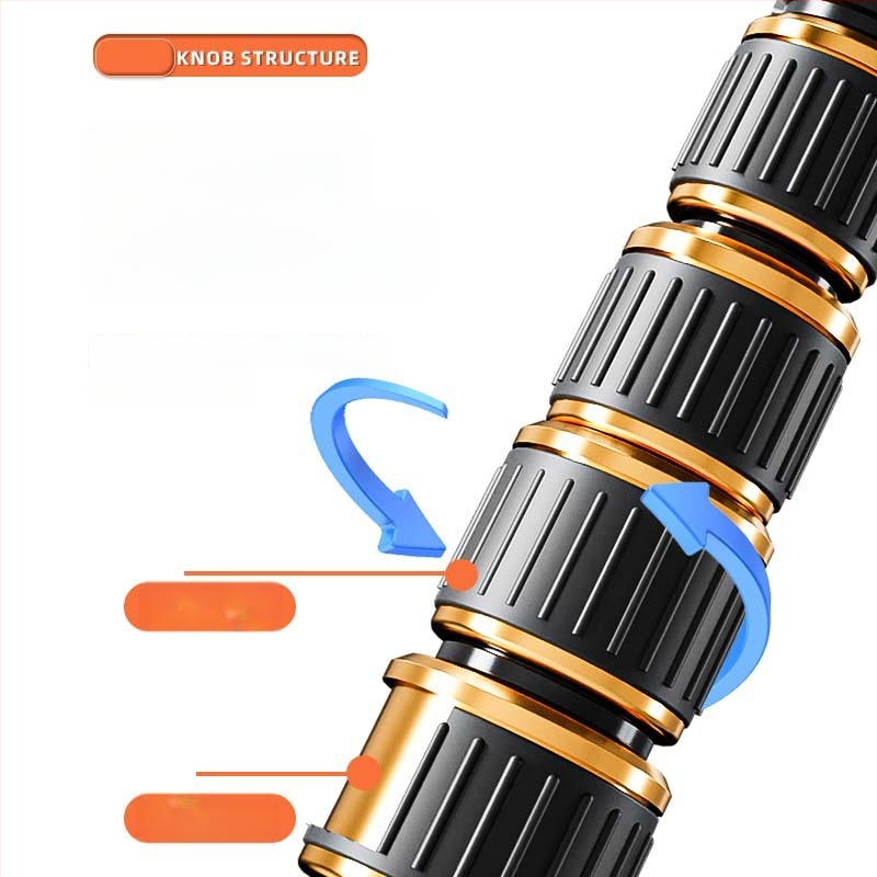 Junrun trikojis mobiliajam telefonui ir planšetinei, aliuminio lydinys, 5 sekcijų, 3D gimble PTZ, apkrova 2-5 kg