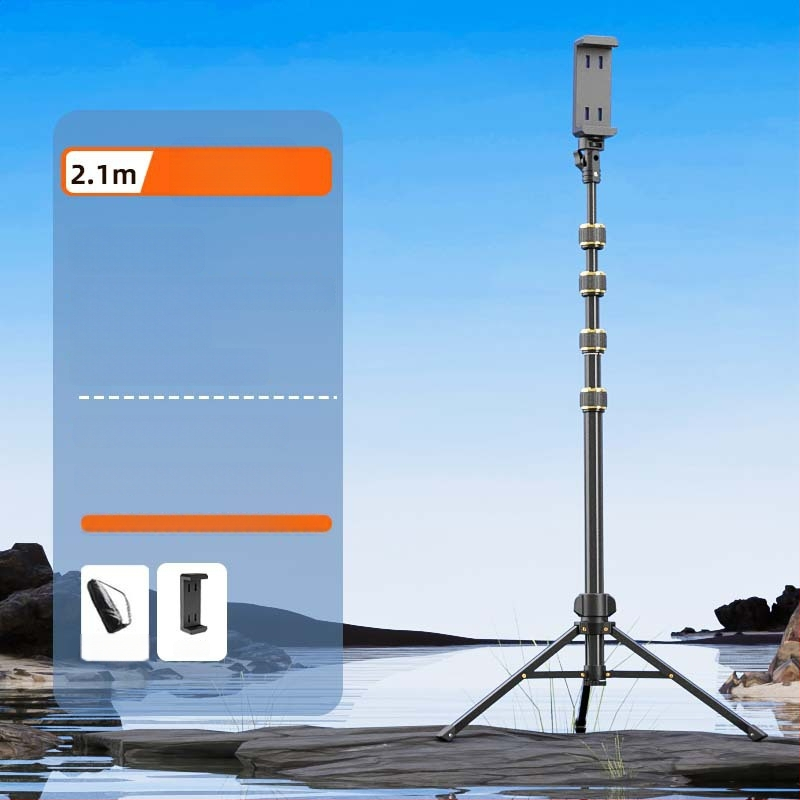 Junrun trikojis mobiliajam telefonui ir planšetinei, aliuminio lydinys, 5 sekcijų, 3D gimble PTZ, apkrova 2-5 kg