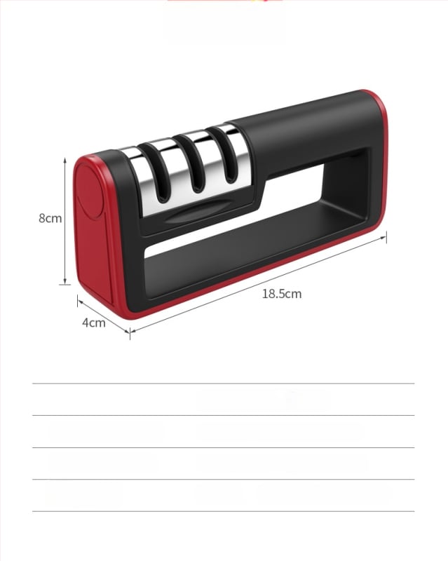 Többfunkciós konyhai élező gyémánt élezéssel, ABS + rozsdamentes acél, nyomtatott logó, 2017 tél megjelenés, modern minimalist stílus