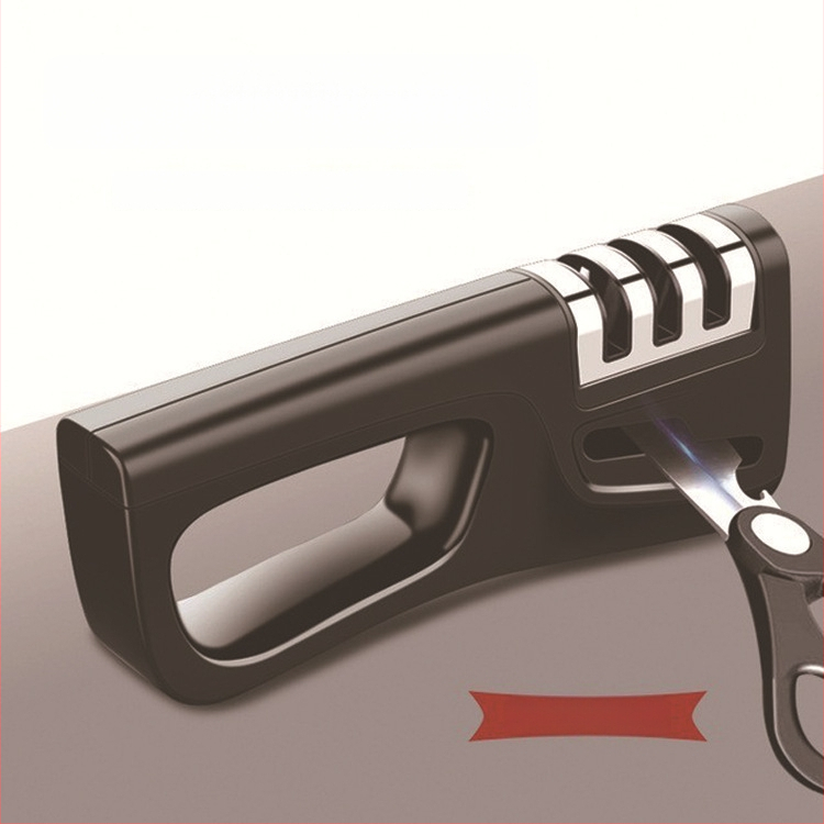 Többfunkciós konyhai élező gyémánt élezéssel, ABS + rozsdamentes acél, nyomtatott logó, 2017 tél megjelenés, modern minimalist stílus