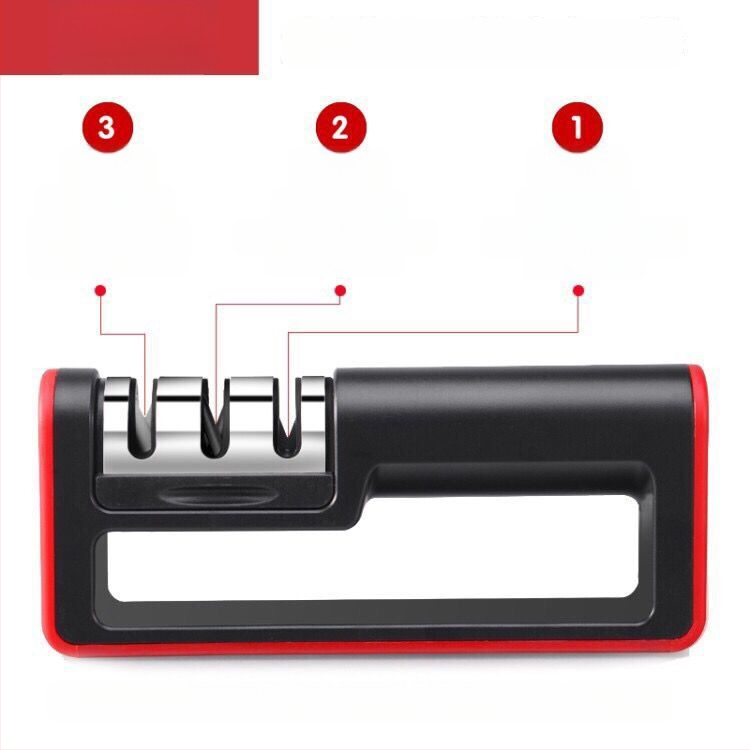 Többfunkciós konyhai élező gyémánt élezéssel, ABS + rozsdamentes acél, nyomtatott logó, 2017 tél megjelenés, modern minimalist stílus