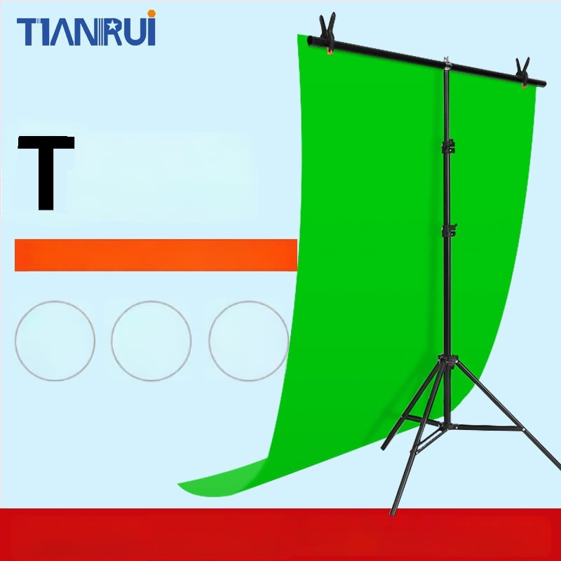 Tianrui Fono laikiklis PVC fono fotografavimui – metalinis rėmas, produktų fotografavimui, išplečiamas iki 2 m