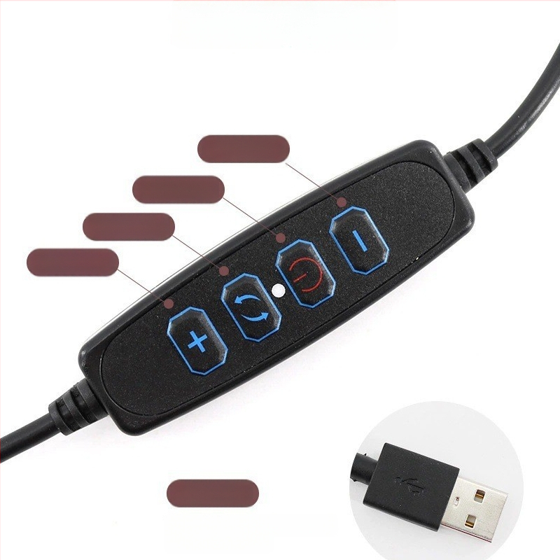 Dongsheng Lumină LED de fill pentru streaming live (Trei temperaturi de culoare, 5V, sub 45W)