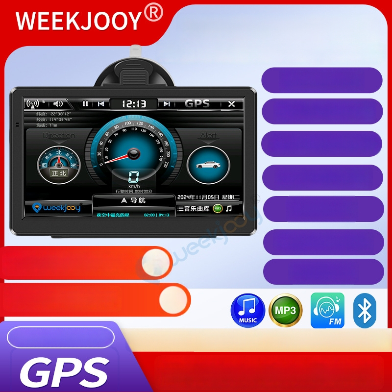 Navigator GPS All-in-One pentru mașină și camion, hărți Kailide offline, input prin scriere, navigare vocală, hartă 3D, WinCE OS