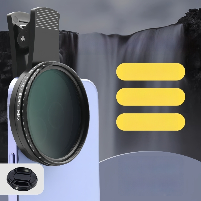 ND2-400 reguliuojamas poliarizacijos filtras mobiliesiems telefonams ir kameroms