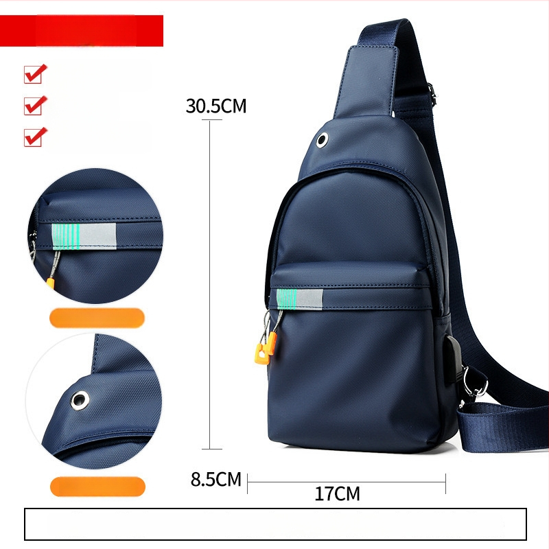 Férfi mellkasi táska - Oxford anyag, vízálló, modell 8203, Dusen Kangaroo