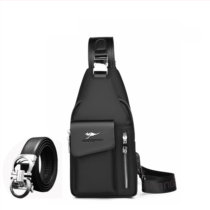 Férfi mellkasi táska - Oxford anyag, vízálló, modell 8203, Dusen Kangaroo