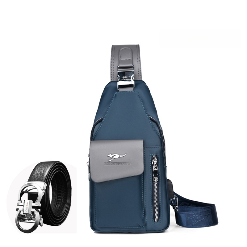 Férfi mellkasi táska - Oxford anyag, vízálló, modell 8203, Dusen Kangaroo