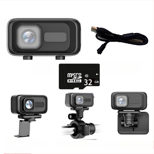 MT100 Motociklo ir elektrinio transporto priemonės įrašymo įrenginys, HD atsparus vandeniui kamera, 140° matymo kampas, 0.8 MP, SD kortelė iki 64GB, WiFi tiesiogiai į mobilųjį telefoną