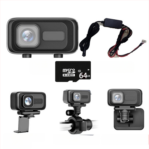 MT100 Motociklo ir elektrinio transporto priemonės įrašymo įrenginys, HD atsparus vandeniui kamera, 140° matymo kampas, 0.8 MP, SD kortelė iki 64GB, WiFi tiesiogiai į mobilųjį telefoną